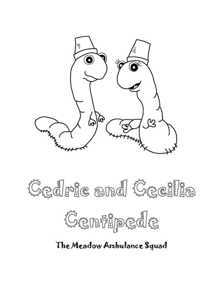 Cedric and Cecilia Coloring Page 2