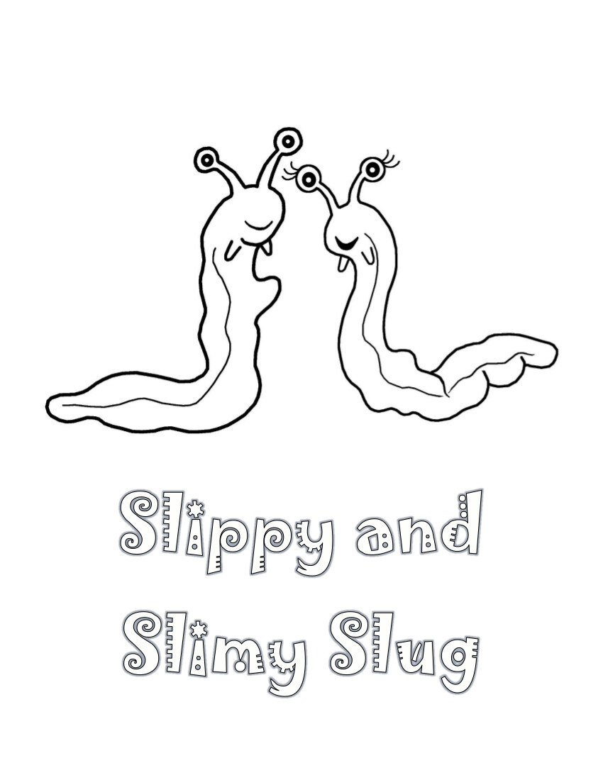 Slippy and Slimy Coloring Page