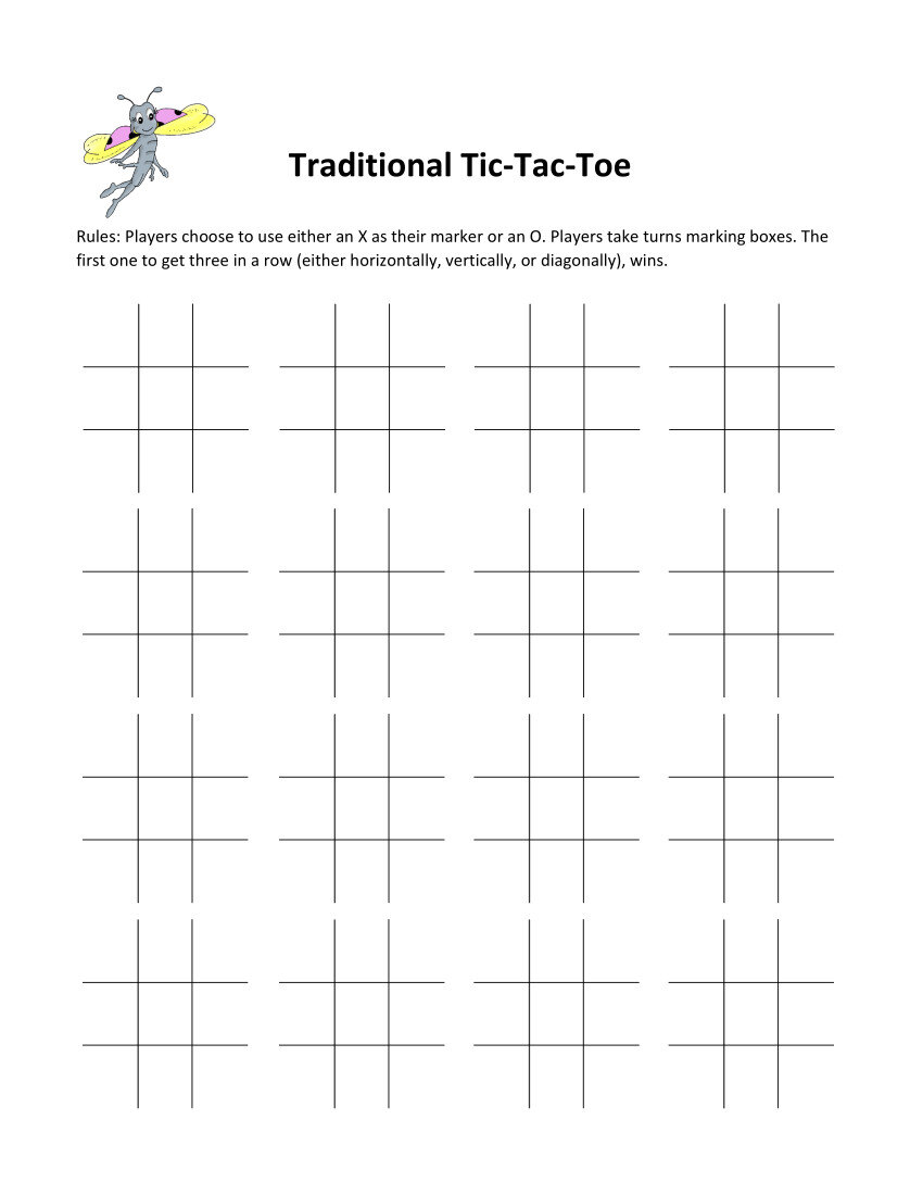 Traditional Tic-Tac-Toe