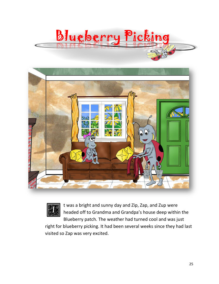 Blueberry Picking page 1